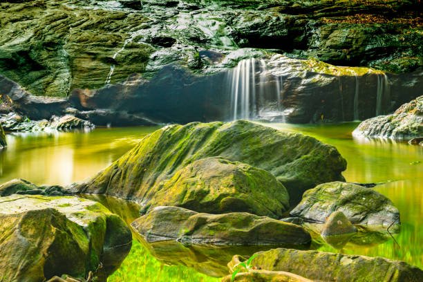 A small waterfall within Pang Sida National Park of Sa Kaeo Province, Thailand.