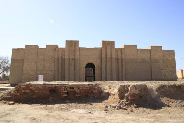 istock Ninmah temple in Babylon, Iraq under the blue sky 2157401832
