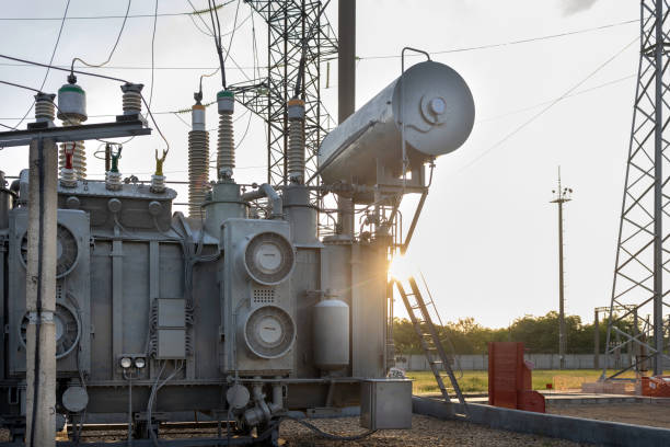istock Large Transformer at a substation. 2157402351