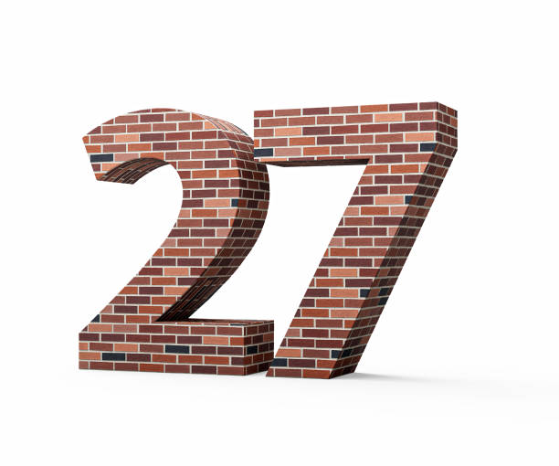 istock Bricks Wall Number Twenty Seven 27 Digit Made Of Colored Wall Of Bricks 3D Illustration 2157402434