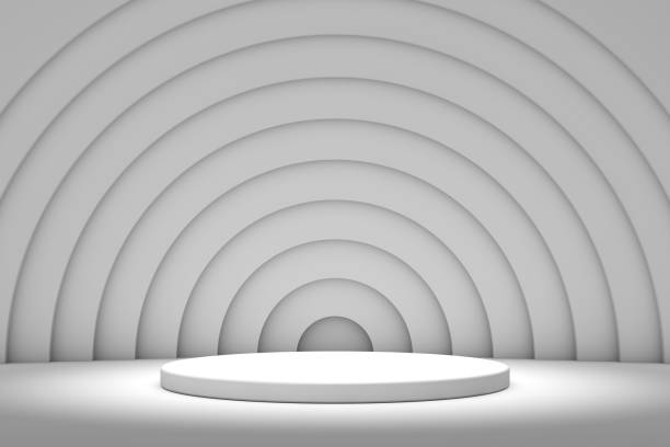istock Abstract background for 3D product presentation, empty product stand 2157402973