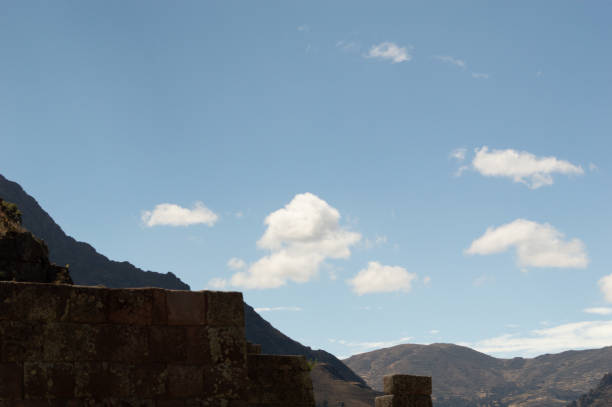 Sacred Valley of Cusco, Peru: Stone Wall and Sky