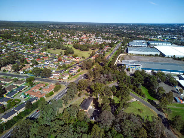 istock Industrial Area at Minto, NSW, Australia 2157406510