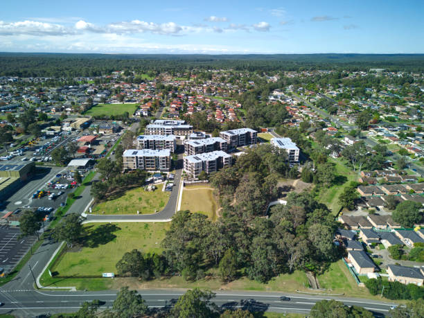 istock Industrial Area at Minto, NSW, Australia 2157406545