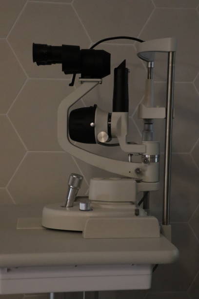 istock Optometric Equipment HighQuality Slit Lamp for Professional Eye Examination and Diagnostics 2157407355