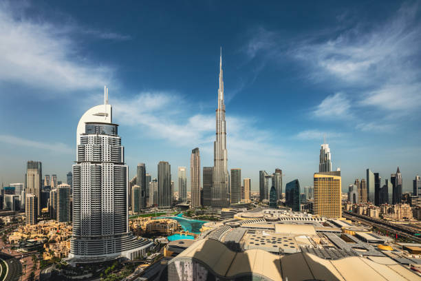 istock Skyscrapers in Dubai Financial District 2157410634