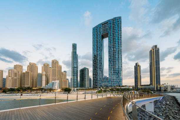 istock Dubai Marina skyline at day 2157410644