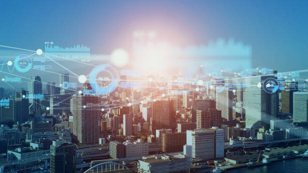 istock zzzzSmart city and communication network concept. 5G. IoT (Internet of Things). Telecommunication. 2157411066