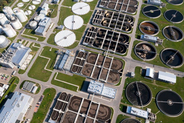 istock Sewage and waste water treatment plant 2157411821