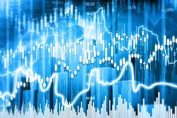 istock Stock market graph forex trading 2157412117