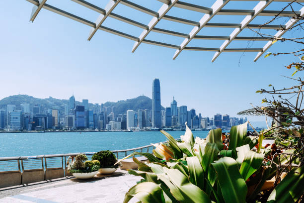 istock Harborside Promenade in Kowloon, Hong Kong 2157417005