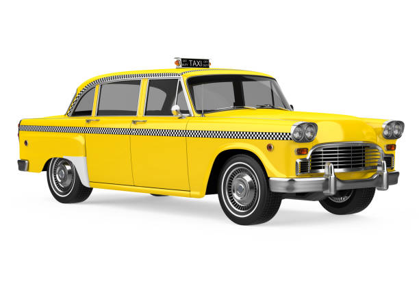 istock Vintage Taxi Isolated 2157418615