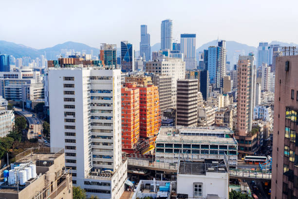 istock Hong Kong Cityscape with Modern and Traditional Architecture 2157419497