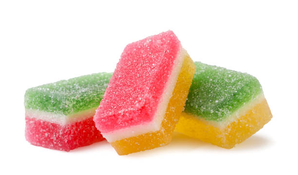 istock Marmalade candies close-up on a white background. Isolated 2157420200