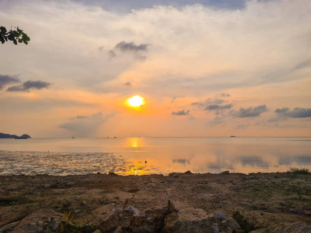 istock Beautiful Sunset On The Ko Phangan Beach In Thailand 2157421000