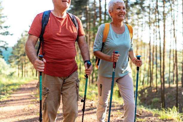 istock Senior couple enjoying in nature 2157421073