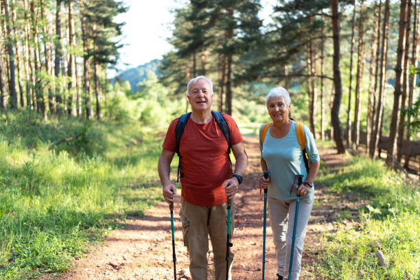 istock Senior couple enjoying in nature 2157421099