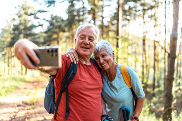 istock Senior couple in nature 2157422169