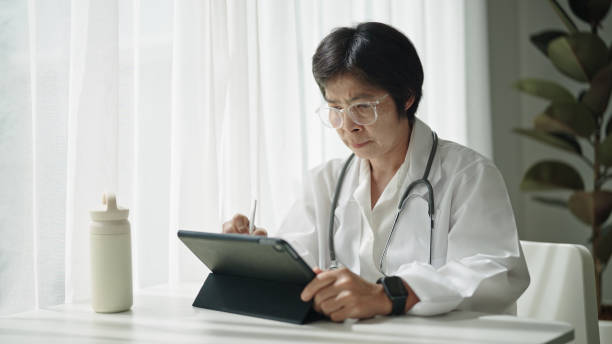 istock Doctor is worried and stress while work. 2157424153
