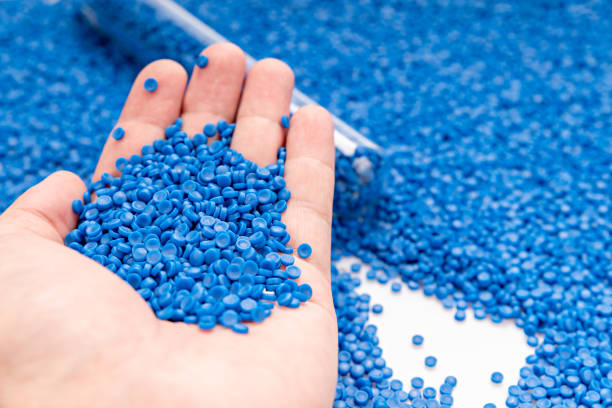 istock Produced from polymer plastic pellet factory. Petrochemical process for producing plastic pellet. Compound bead. polymerase chain reaction. 2157424991