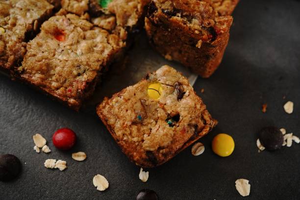 istock Homemade Oatmeal chocolate chip cookie snack bars 2157429073