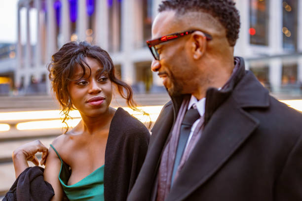 istock Elegant Couple Heading to Evening Opera in Manhattan 2157433417