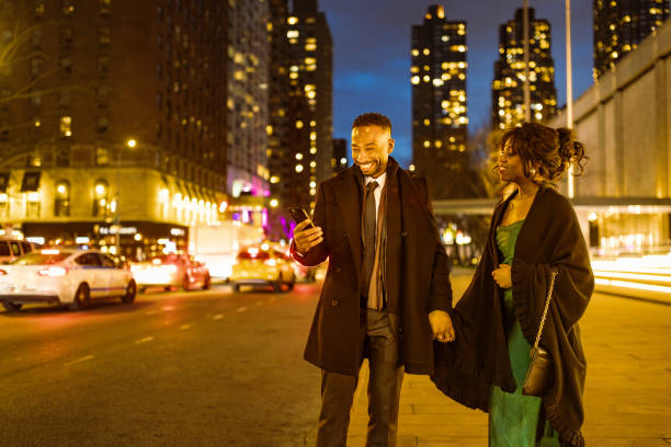 istock Evening Elegance: Couple Heading to Manhattan Opera 2157433449