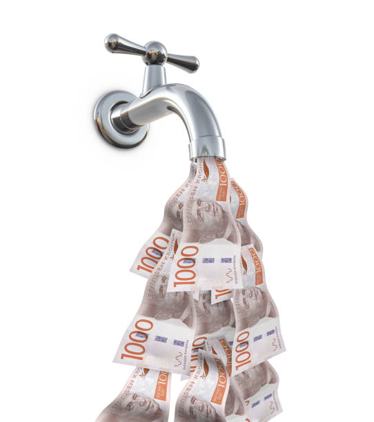 Swedish Kronas Money Faucet