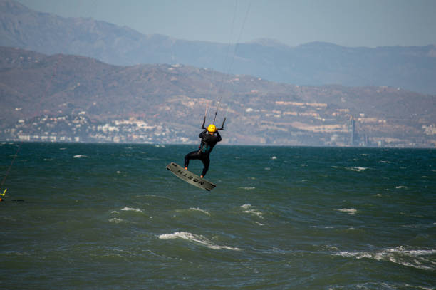 Water sport activities in Torremolinos, Spain  on May 18, 2024