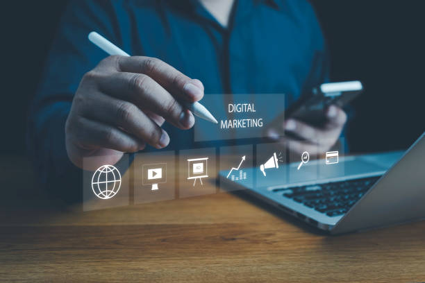 istock Digital marketing commerce online sale concept, Digital platform for online marketing and network technology concepts, digital , website ad, email, social network, video, SEO and business strategy. 2157441300