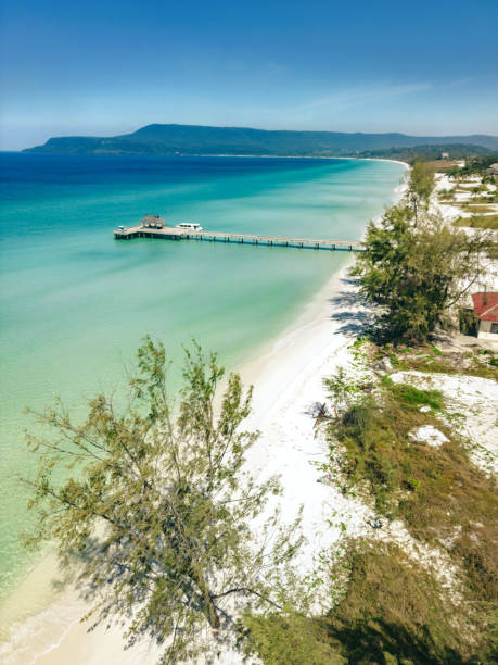 istock Stunning Aerial View of Koh Rong Beach in Cambodia 2157441423