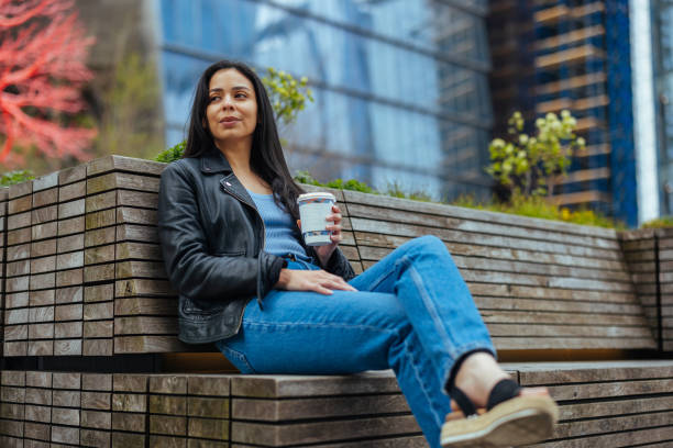 Young woman waiting for a friend