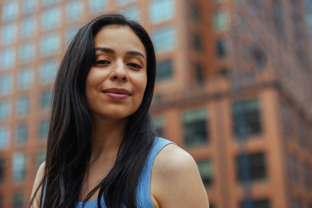 istock Outdoors close up shot of a pretty Latina 2157444177