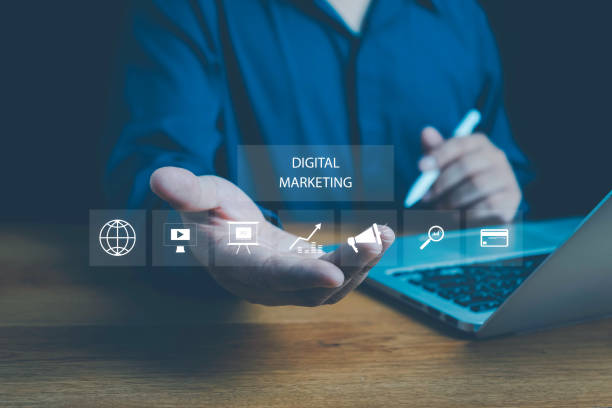 istock Digital marketing commerce online sale concept, Digital platform for online marketing and network technology concepts, digital , website ad, email, social network, video, SEO and business strategy. 2157444528