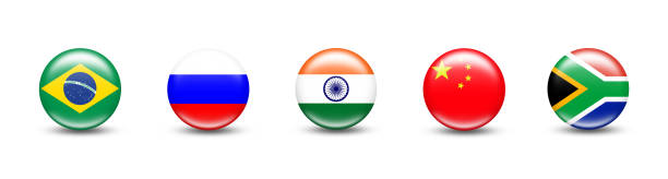 Russian Flag Icon - White Background - 3D Rendering