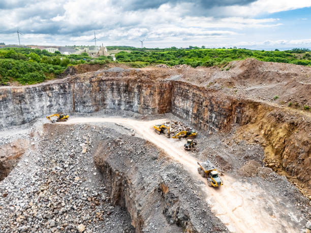 istock Drone view of Cornelly Quarry in Wales, UK 2157446894
