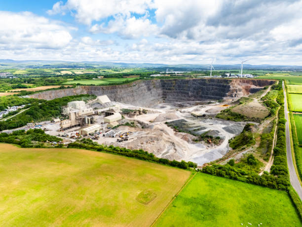 istock Drone view of Cornelly Quarry in Wales, UK 2157446901
