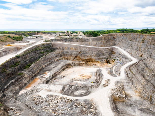 istock Drone view of Cornelly Quarry in Wales, UK 2157446956
