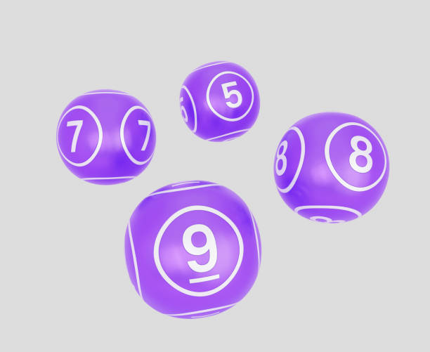 3d rendering icon of lottery ball and leisure games