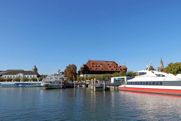 Harbor of Konstanz on Lake Constance - Germany.