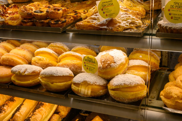 istock Fresh pastry baking inside window of a bakery in Eastbourne, England 2157453428
