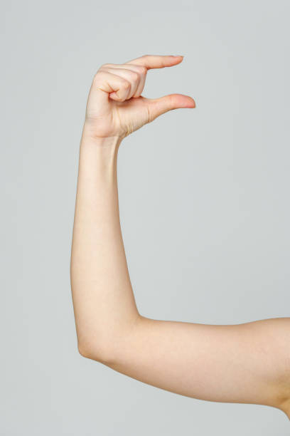 istock Young Woman Arm with Gesture close up 2157456781