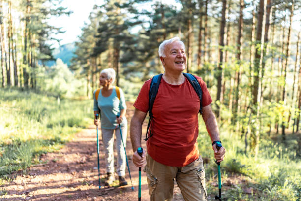 istock Senior couple enjoying in the nature 2157459919
