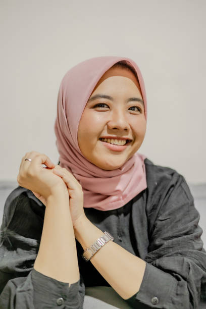 istock Young Muslim Woman With Happy Face 2157464613