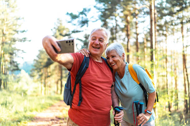 istock Senior couple in nature 2157475579