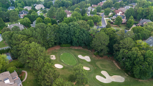 istock Aerial view of an upscale subdivision 2157476790