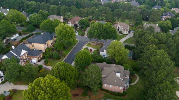 istock Aerial view of an upscale subdivision 2157476798