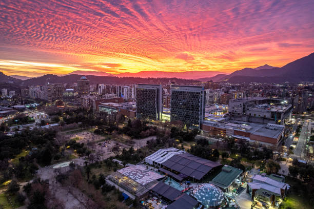istock Beautiful sunset sky in Santiago de Chile 2157484766