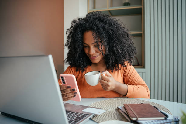istock Young woman shopping online 2157490080