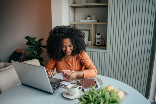 istock Young woman shopping online 2157490085